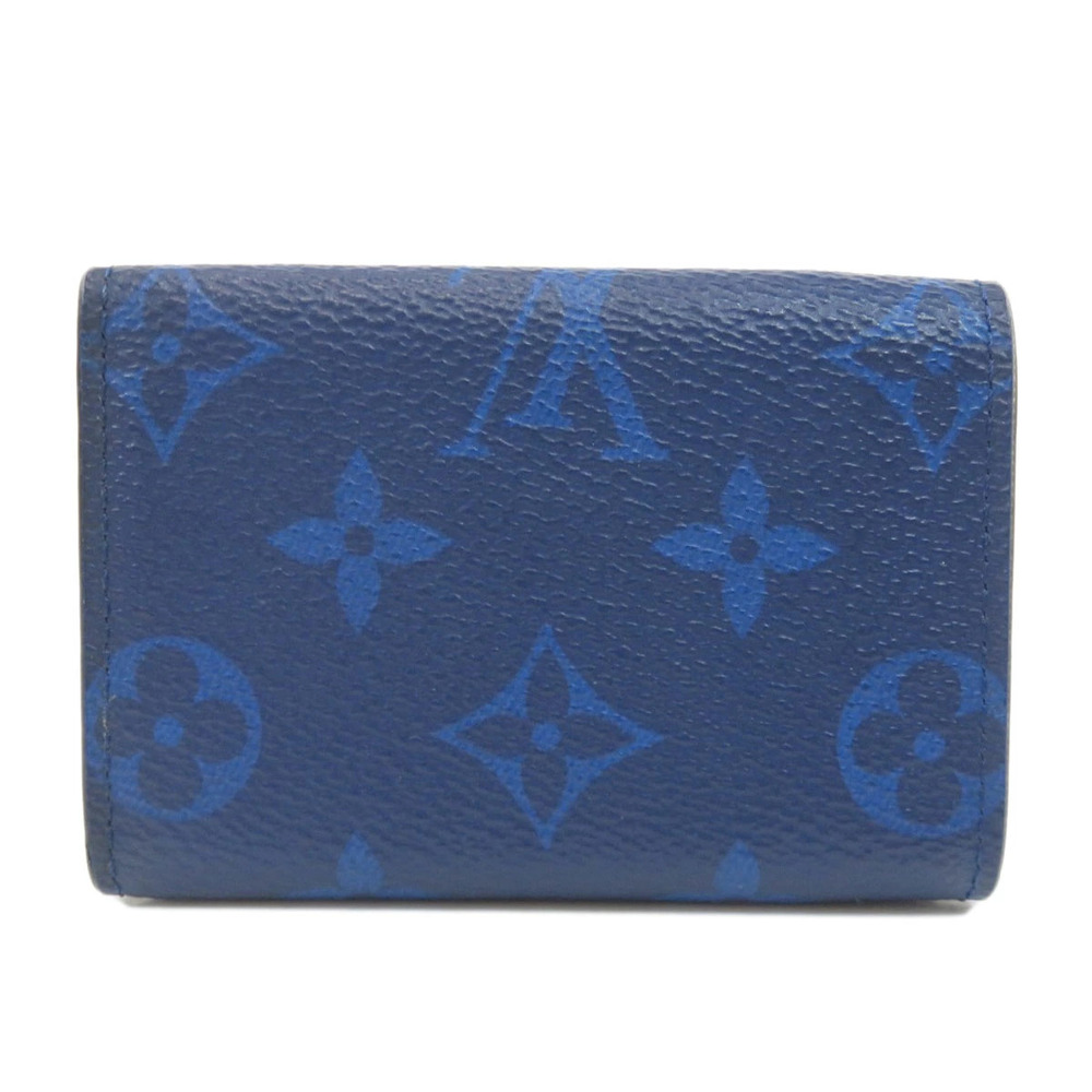 Louis Vuitton Bi Wallet Discovery Wallet Compact Leather Taiga fold Black